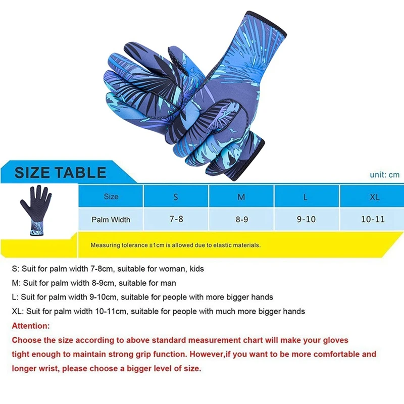 

Neoprene Gloves 3MM Diving Scuba Gloves Thermal Wetsuit Gloves for Kayaking Paddling Snorkeling Swimming Surfing