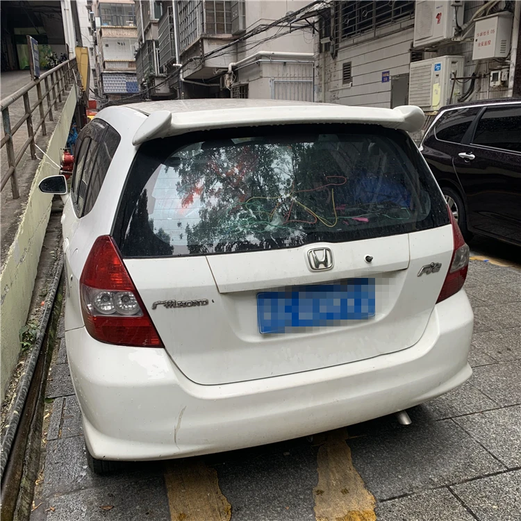 Спойлер для Honda Jazz Fit 2004-2007 YY высококачественный АБС-пластик цветной задний
