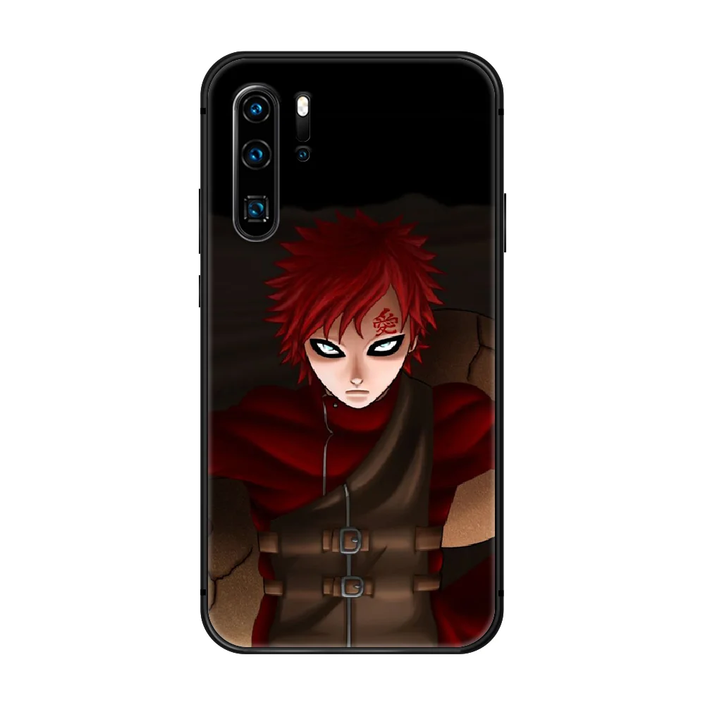

Naruto Gaara anime Phone Case Cover Hull For Huawei P8 P9 P10 P20 P30 P40 Lite Pro Plus smart Z 2019 black prime 3D bumper soft