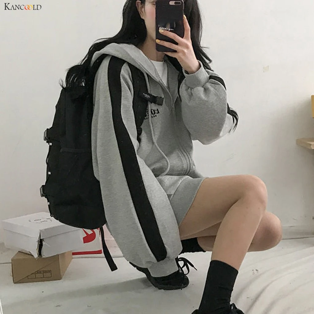 Пальто KANCOOLD женский зимний модный кардиган с капюшоном пальто длинным рукавом