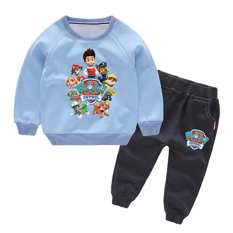 

PAW PATROL Boys' Baby Clothing Plus velvet thick warm and windproof Boys' autumn and winter plus velvet sweater suit