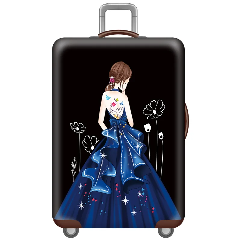 Новый эластичный чехол для защиты от пыли с рисунком | Багаж и сумки