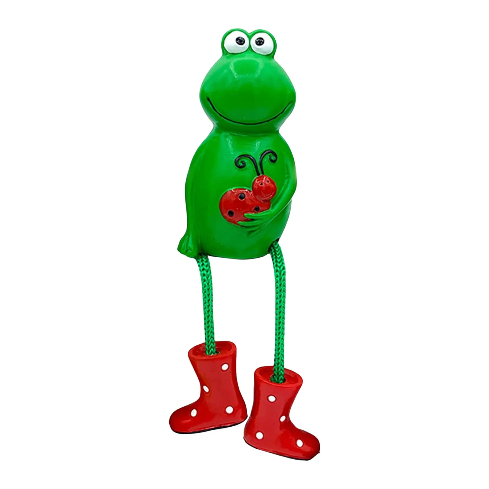 

Set Of 3 Collectible Resin Frog Figurine Sitting Dangling Legs Gardening Sitting Frog Tabletop Decor Cute Home Decorative Statue