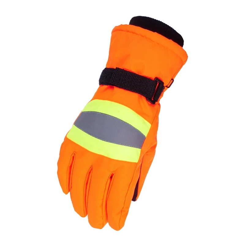 

new Skiing Gloves Women Men Full Finger Water Resistant Reflective Thermal Fluffy Working Outdoor Cycling gloves For Workers