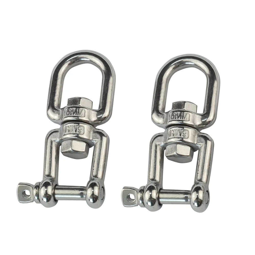 Комплект из 2 предметов морской швартовочный Нержавеющая сталь 304 подвесная цепь