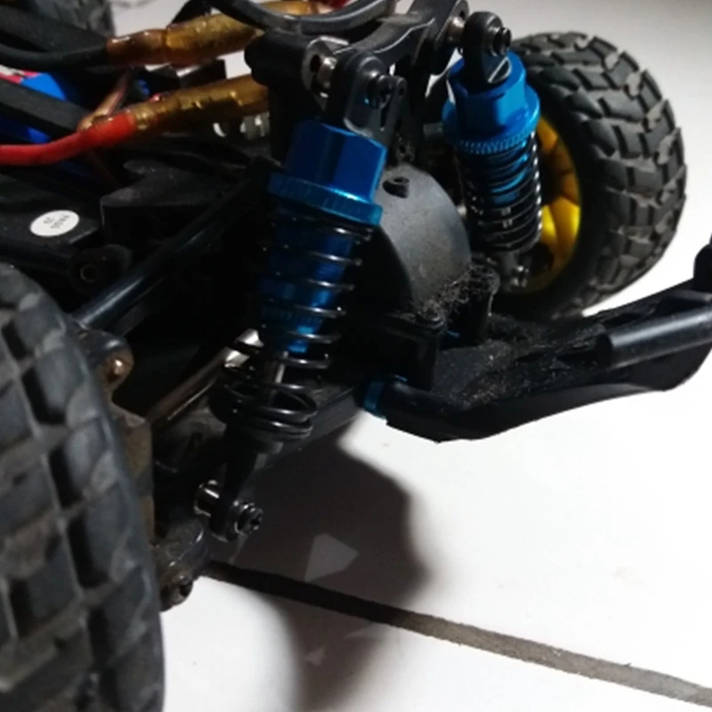 2 шт. масляный регулируемый амортизатор 65 мм демпфер для 1/18 WLtoys A959 A969 серебристый