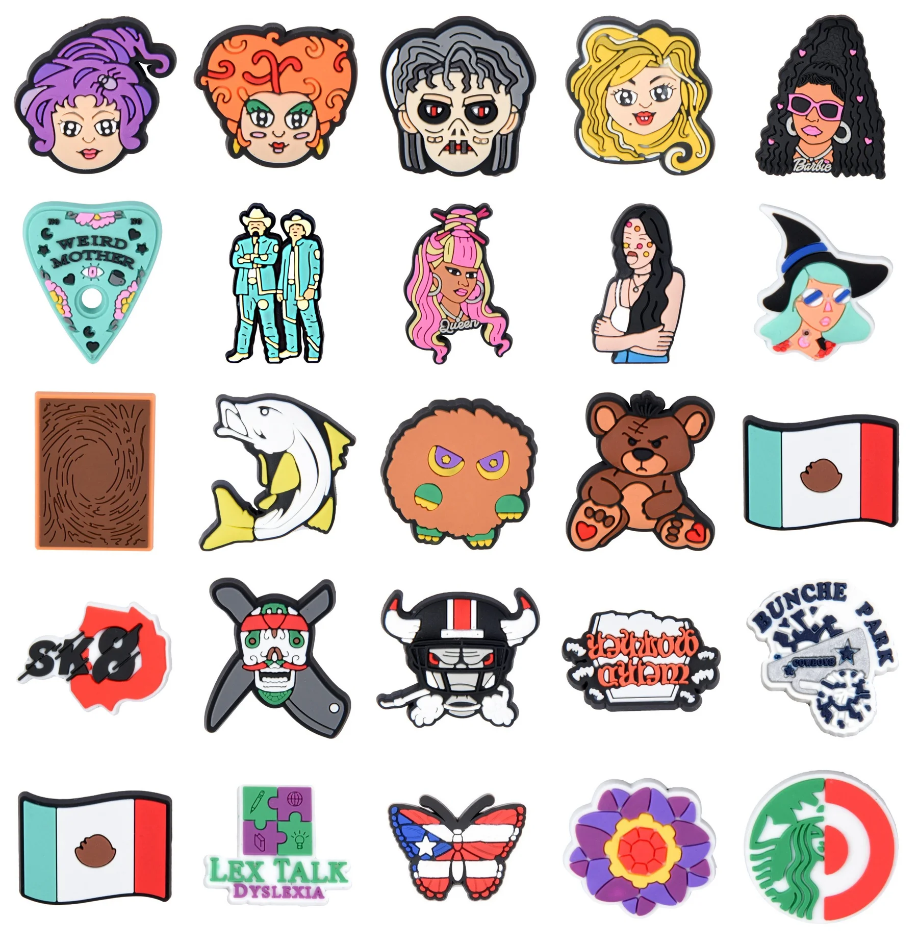 Новые Заказные украшения для обуви в виде призрака пряжки аксессуары сделай сам