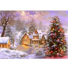 Алмазная 5D картина сделай сам, зимний Снежный пейзаж, алмазная вышивка, Рождественская вышивка крестиком, круглая вышивка Стразы, домашний декор, подарок