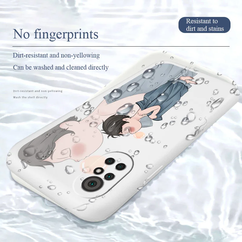 

Phantom Boy Case For Huawei Nova8 8Pro 8SE Nova 7 7Pro 7SE 6 6se 5 5Pro 5Z 5I 5Ipro 5T 4 4E Liquid Silicone Cover