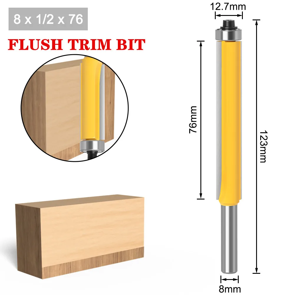 1 шт. сверхдлинный хвостовик 8 мм 118