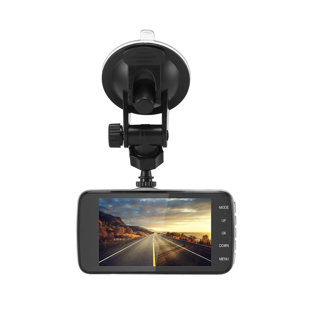 3 в 1 Автомобильный видеорегистратор 170 градусов 1080P HD Dash Cam с двумя объективами
