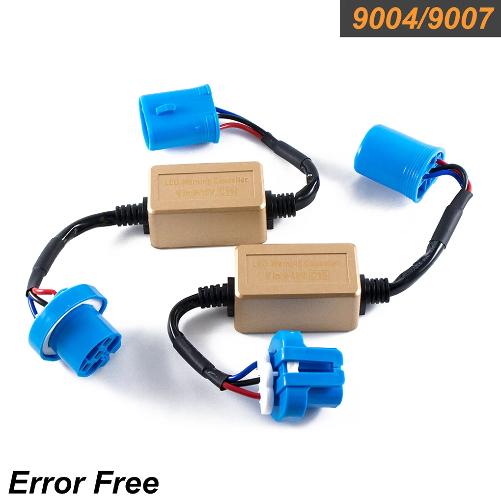 

1 Pair 9007/9004 Car Headlight Decoder LED Flash Error Anti-Flicker Load Resistor Canceller Auto Parts