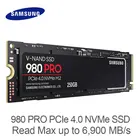 Твердотельный накопитель SAMSUNG SSD 980 PRO, 1 ТБ, 250 ГБ, 500 Гб, PCIe 4,0 NVMe M.2 NVMe до 6900 МБс., для настольных компьютеров