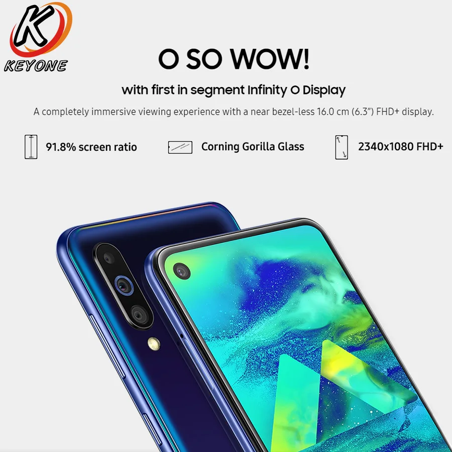 Новый samsung Galaxy M40 M405F-DS мобильный телефон 6 3 &quot6 ГБ ОЗУ 128 Гб ПЗУ Snapdragon 675 Android 9 3500 мАч