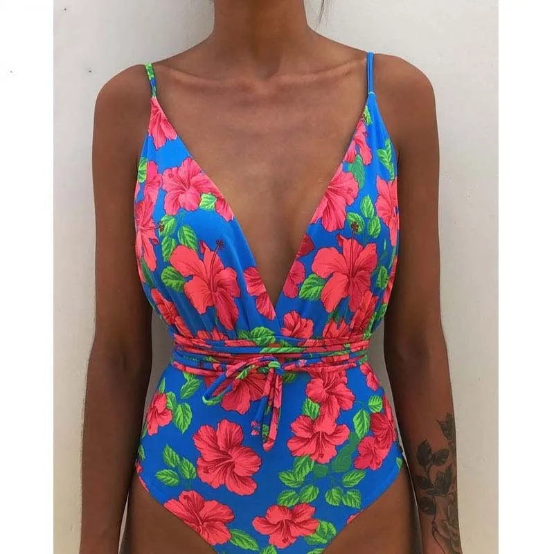 2019 сексуальный цельный купальник с контролем живота женский монокини купальный