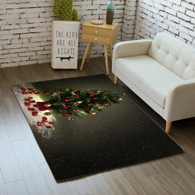 christmas 3d rug living room carpet bedroom kids play mat soft flannel santa tree home decor kitchen floor area rug doormat free global shipping