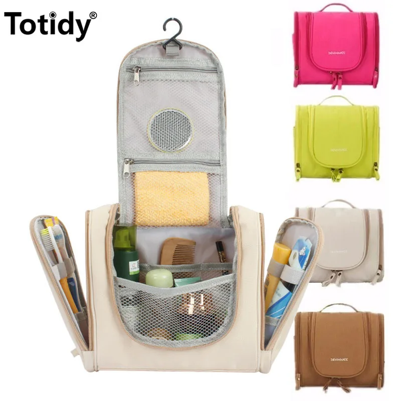 Women Portable Make Up Bag Folding Travel Woman Cosmetic Organizer Vanity Toiletry For Shower Makeup Pouch Toilet Bags | Багаж и сумки