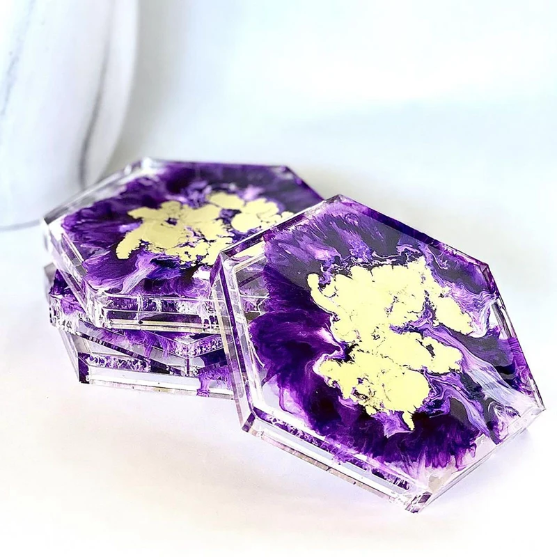 

28Pcs Silicone Resin Molds DIY Epoxy Casting Art Coaster Cup Pen Candlestick Ashtray Bowl Mat