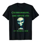 Забавная Мужская рубашка Alien чешские словацкие глаза росквелл нм футболка Geek Новое поступление камиза футболки кавайные хлопковые мужские футболки