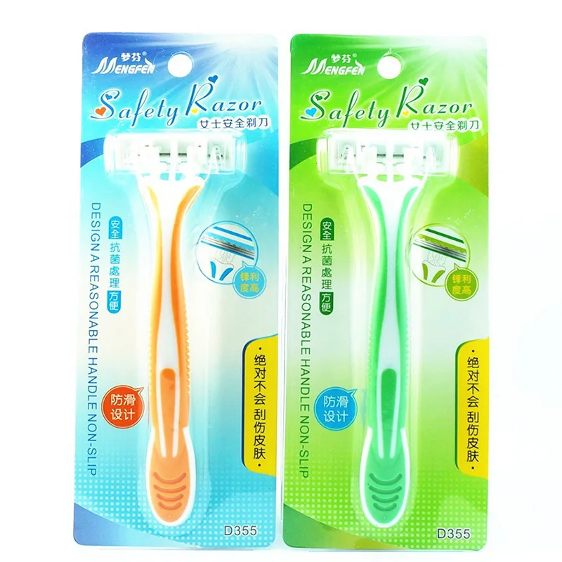 Make up tools women's safety razor with non-slip handle lady's shaver for legs armpit scraper | Красота и здоровье