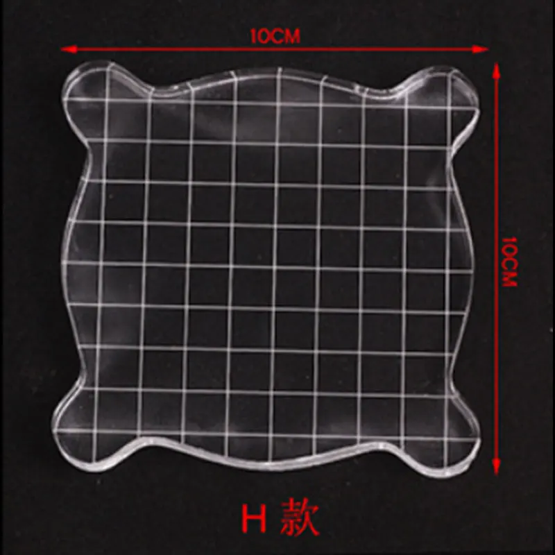 Многоразмерный акриловый прозрачный штамп резиновый лист блок|Штампики| |