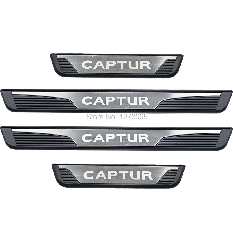 Для Renault Каптур Captur- нержавеющей Накладка пороги защита для езды на велосипеде защитные крышки отделкой автомобильные аксессуары