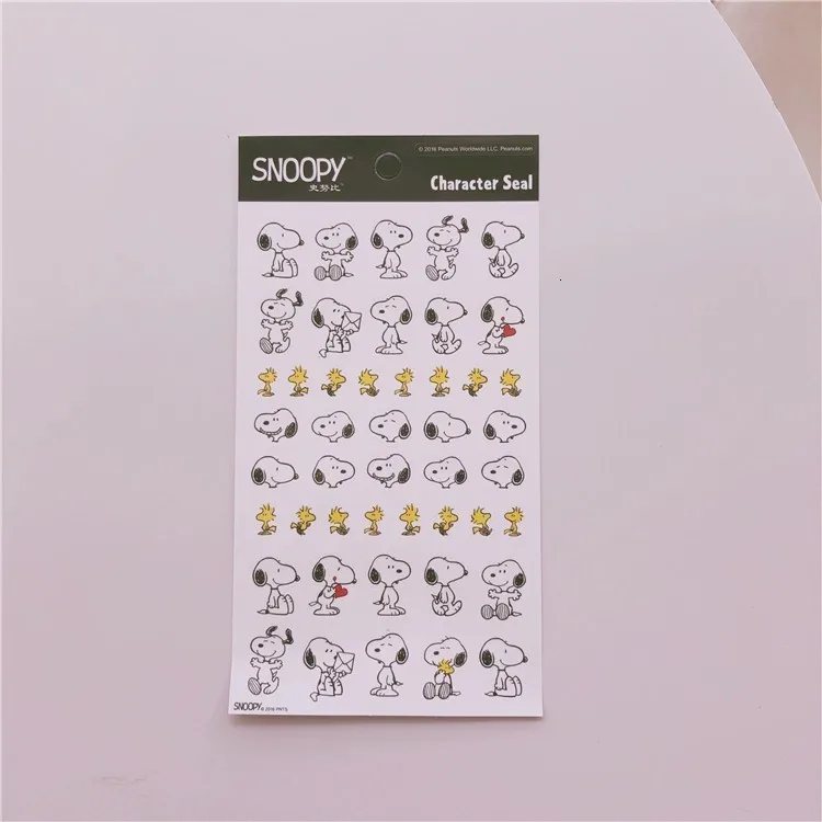 SIXONE 1 шт., наклейка с арахисовыми собаками, японская Милая наклейка, дневник, блокнот, декоративные советы, милые канцелярские наклейки s