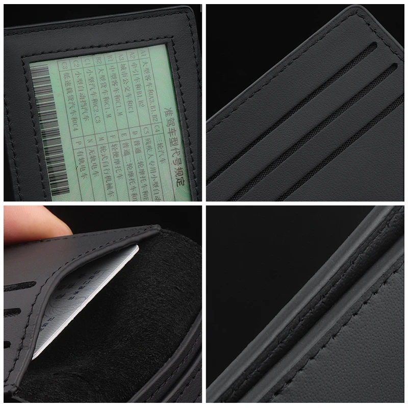 Держатель для кредитных карт мужчин и женщин кожаная сумка водительских прав с