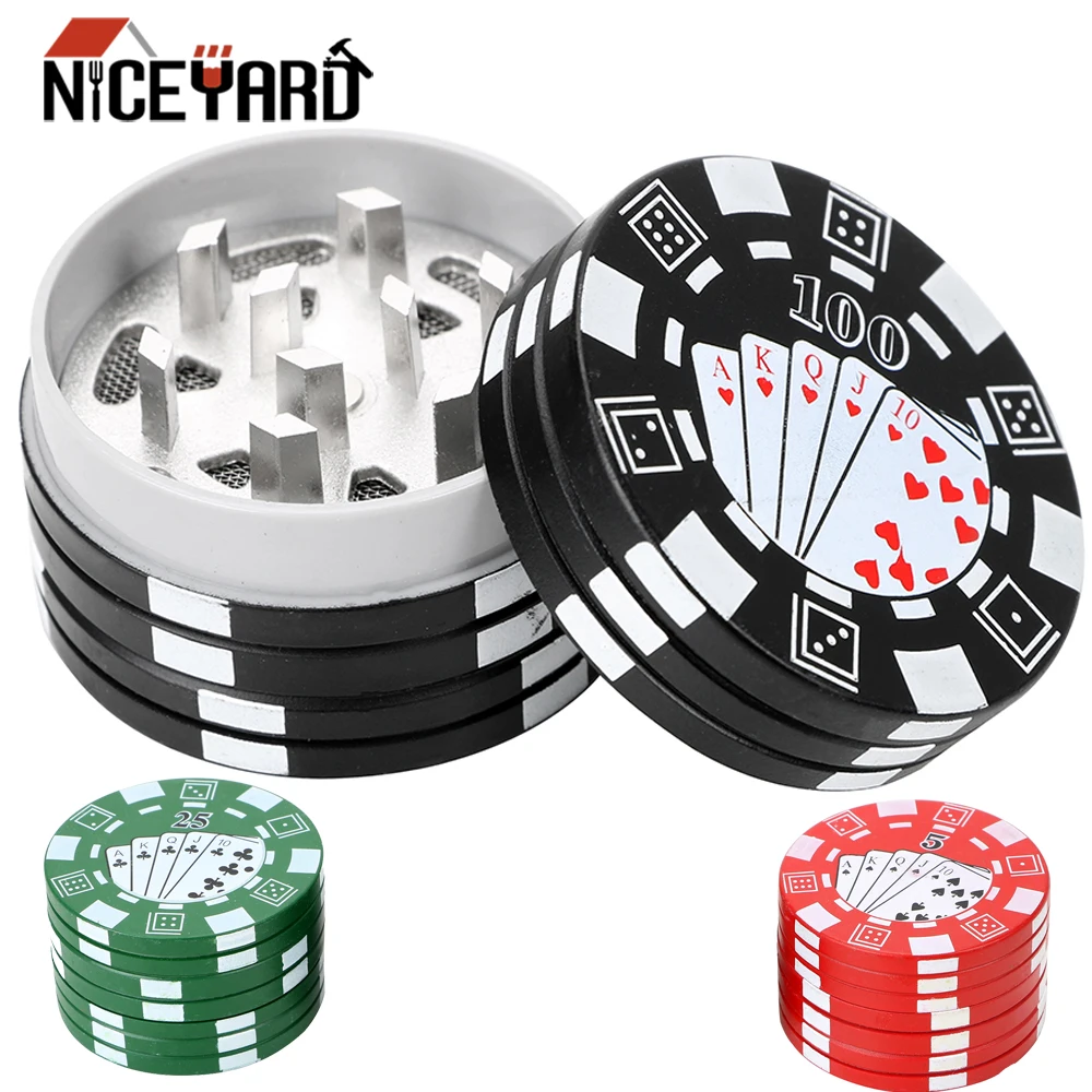 NICEYARD 3 слойный покерный чип резак для специй и сорняков аксессуары сигарет гаджет