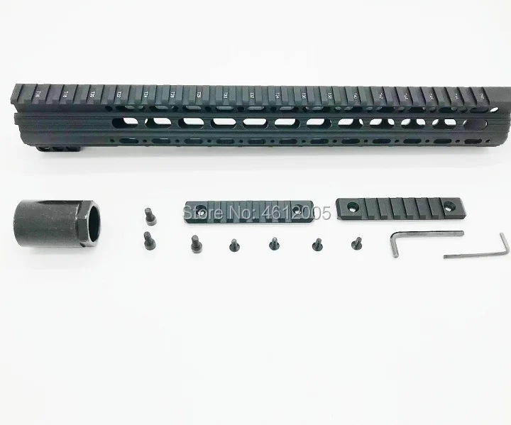 15 дюймовые тактические направляющие Пикатинни алюминиевые поплавковая