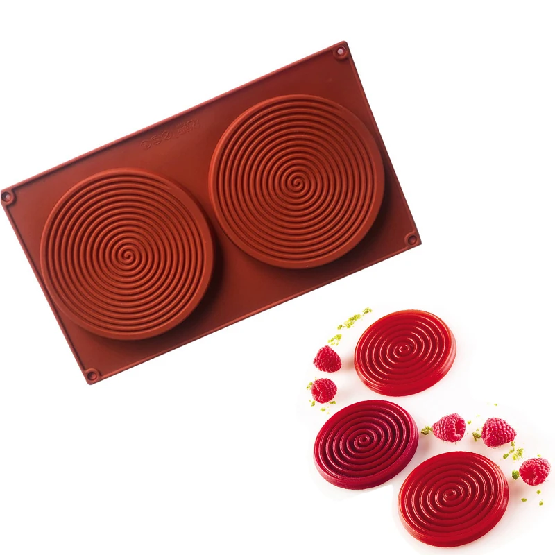 

Spiral Shape Silicone Mold 3D Cake Moulds Mousse for Ice Creams Chocolate Pastry Bakeware Dessert