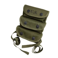 retro us 3cell pouch ww2 tool bag tactical magazine purse molle military army green recycling pocket