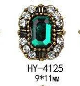 HY-4125 10pcs 10 шт./лот, древний сплав, дизайн ногтей, 3d, плоская задняя сторона, цветные бриллианты, жемчужные ювелирные изделия, стразы, украшения для ногтей - Цвет: HY-4125 10pcs