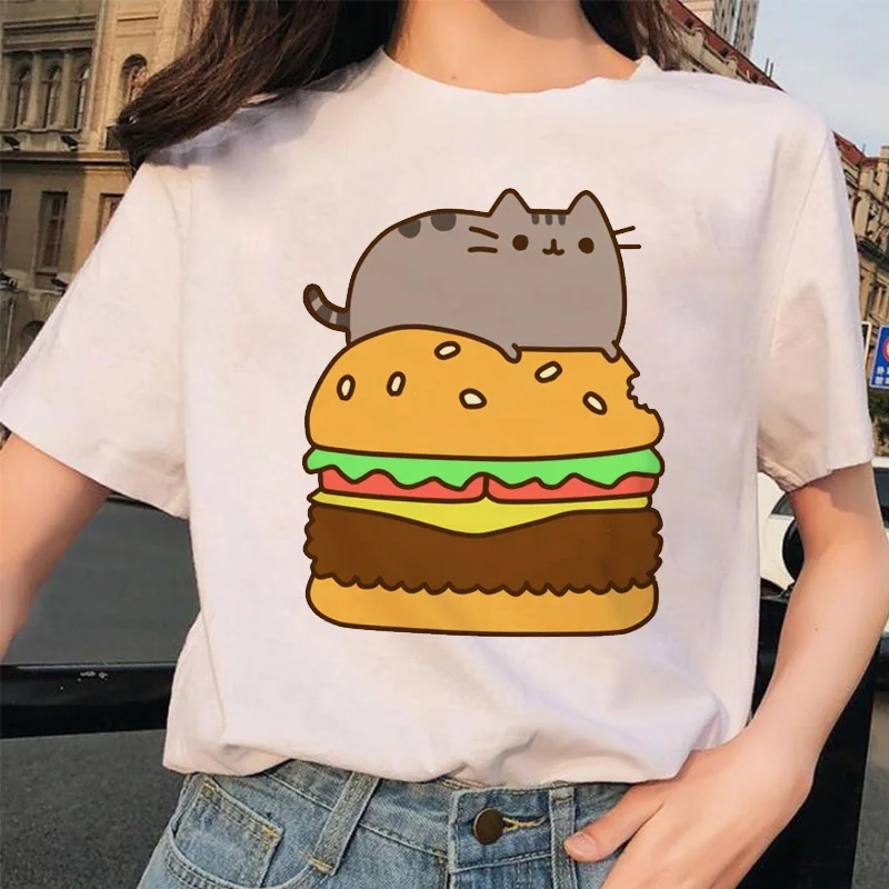 TJCJFO Лето Harajuku женские футболки с рисунками из мультфильмов графический принт