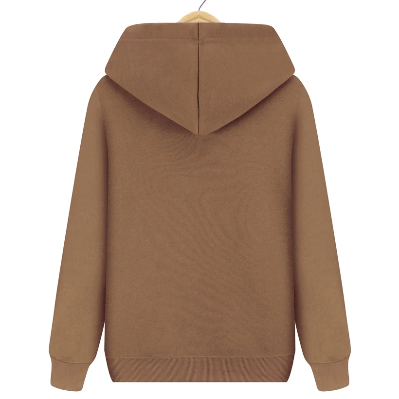 Повседневная Толстовка с капюшоном 15 цветов коричневая абрикосовая фиолетовая