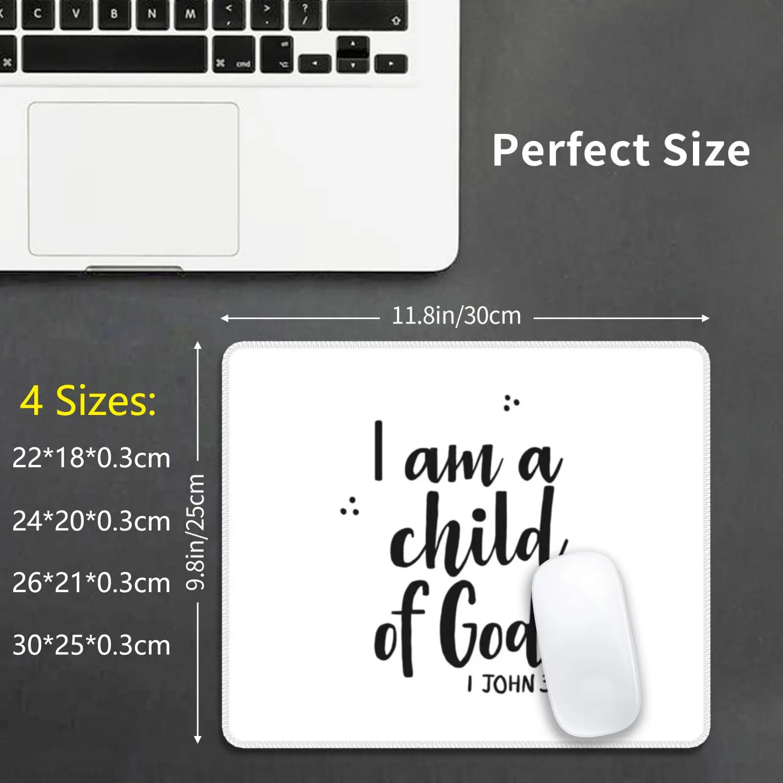 Коврик для мыши с текстами Библии подушка принтом сделай сам Библия Бог Джон