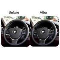 carbon fiber 3d steering wheel styling interior trim for bmw 5 series 528 11 17 car accessories automotive interior stickers