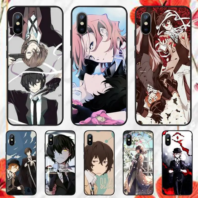 

Anime Bungou Stray Dogs Phone Case for iPhone 11 12 13 pro XS MAX 8 7 6 6S Plus X 5S SE 2020 XR mini