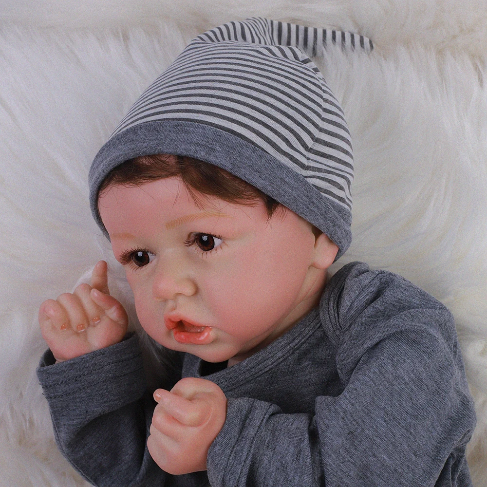 20 &quot50 см кукла для малышей мягкая виниловая силиконовая Bebe Reborn Baby Doll фигурка