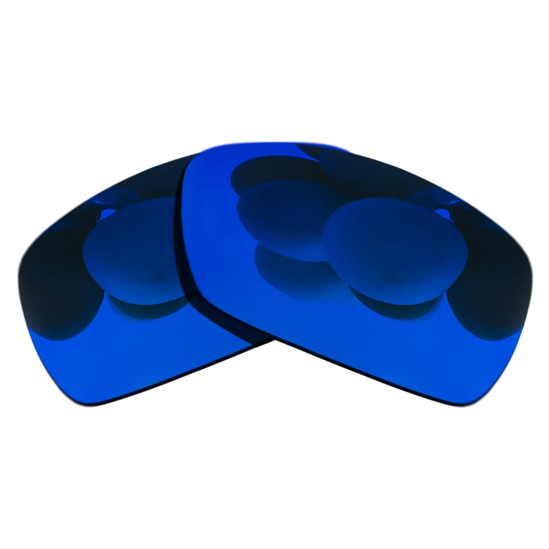

100% Precisely Cut Polarized Replacement Lenses for Spike Sunglasses Deep Blue Mirrored Coating Color- Choices