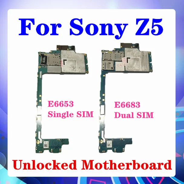 Замена США для Sony Xperia Z5 E6653 E6683 материнская плата логическая с чипами ОС Android