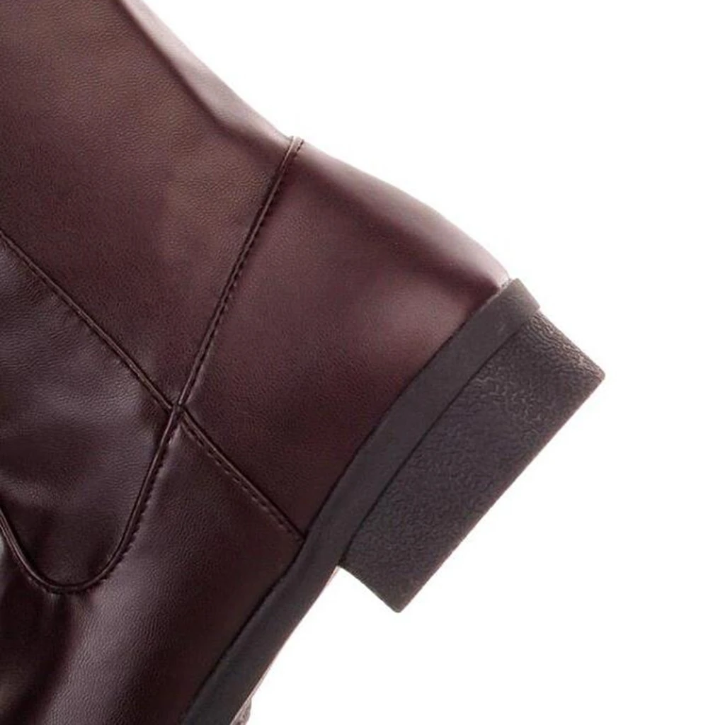 SAGACE крутые женские сапоги для верховой езды гладкие до колена Осень зима теплые в