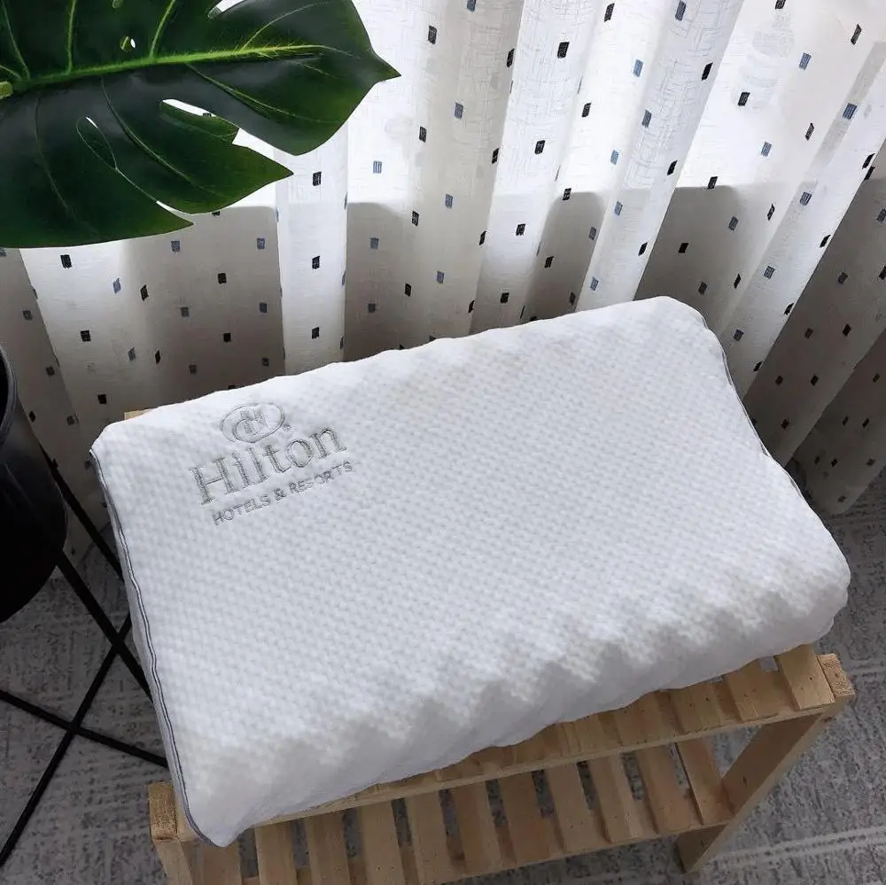 Латексная подушка Хилтон для отеля Массажная шеи одиночная здорового