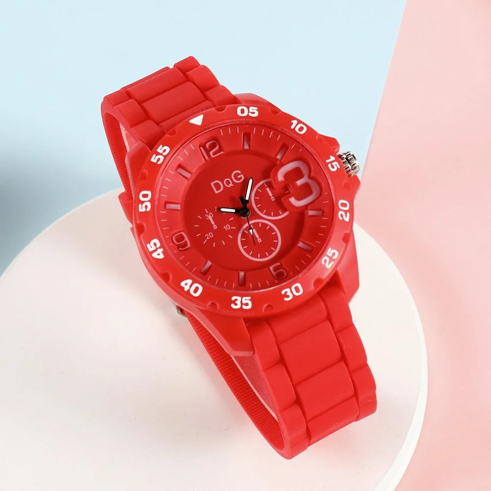 

Men's Soft Silicone Rubber Strap Sports Fashion Watch Simulated Quartz Watch Eye-Catching Wrist Watch Dropshipping Hot Sale