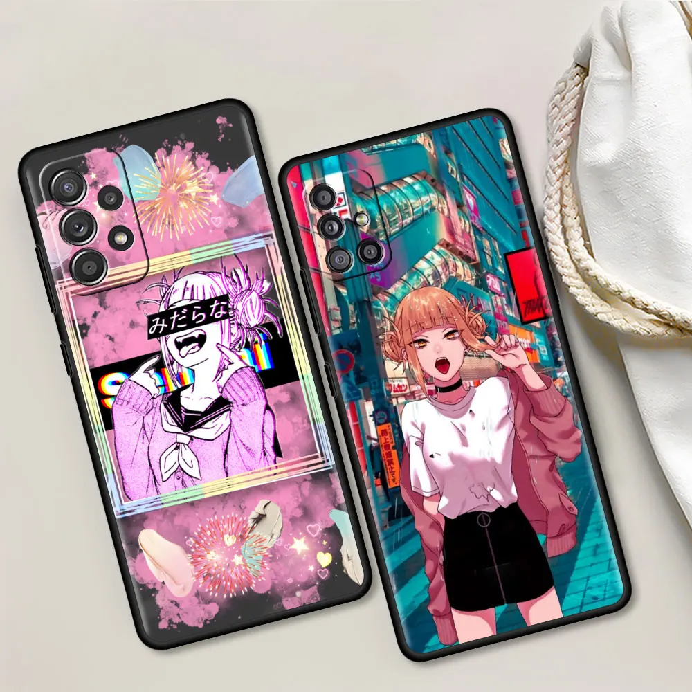

Fitted Soft Case for Samsung A51 A12 A21s A71 A52 A31 A32 A02s A72 A11 A41 A42 A22 Phone Cover Himiko Toga Anime Tpu Capa