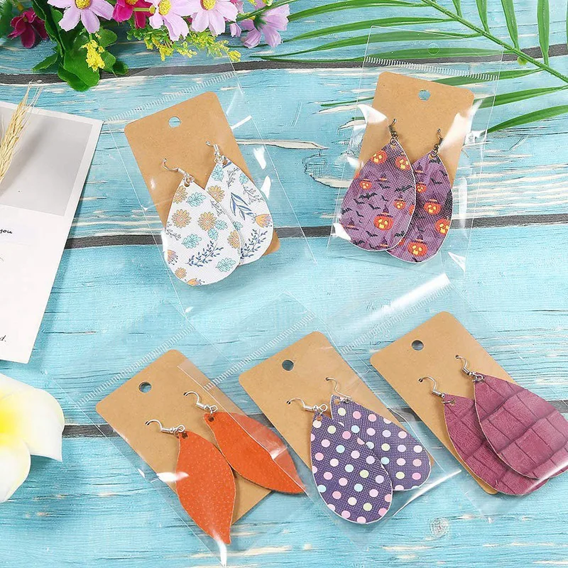2200 Pieces Earring Making Supplies Kit with Hooks Jump Rings Display Cards Self-Sealing Clear Bags for Earr | Украшения и