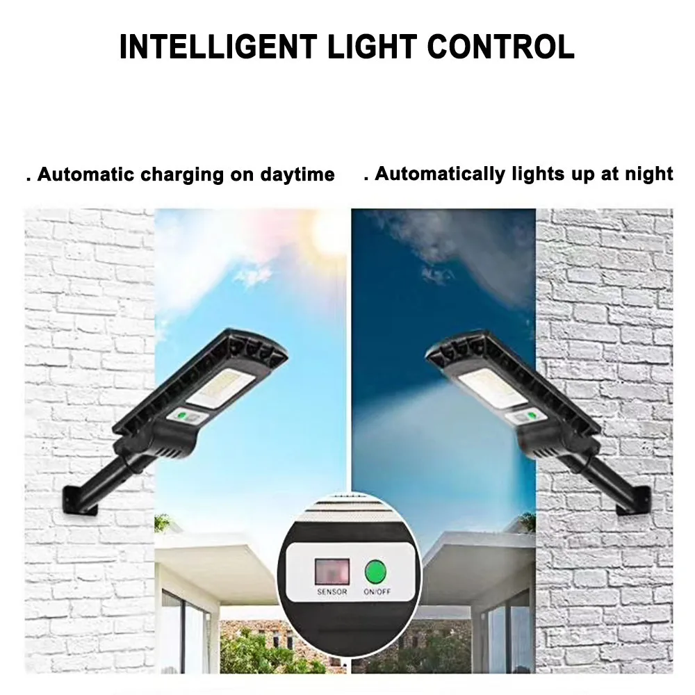 Уличный светильник 180LED с солнечным радарным датчиком наружный 3 2 в/6000 мАч