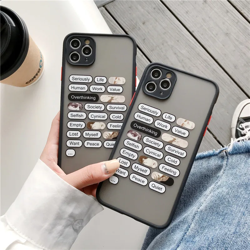 Модный художественный чехол для телефона с надписью iphone 11 Pro Max 7 8 plus SE 2020 X XR XS