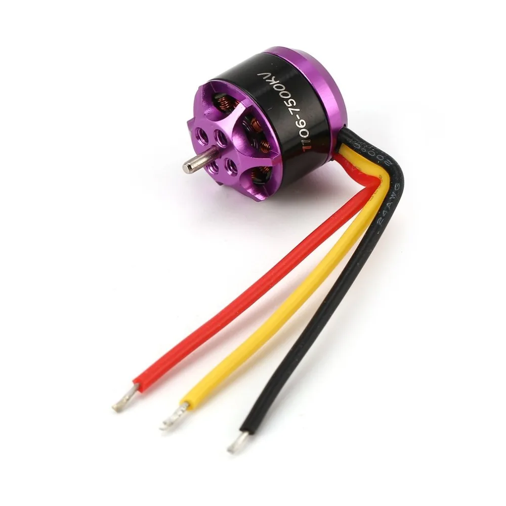 4 шт. 1106 7500KV 3 4S миниатюрный бесщёточный электродвигатель для RC дистанционного