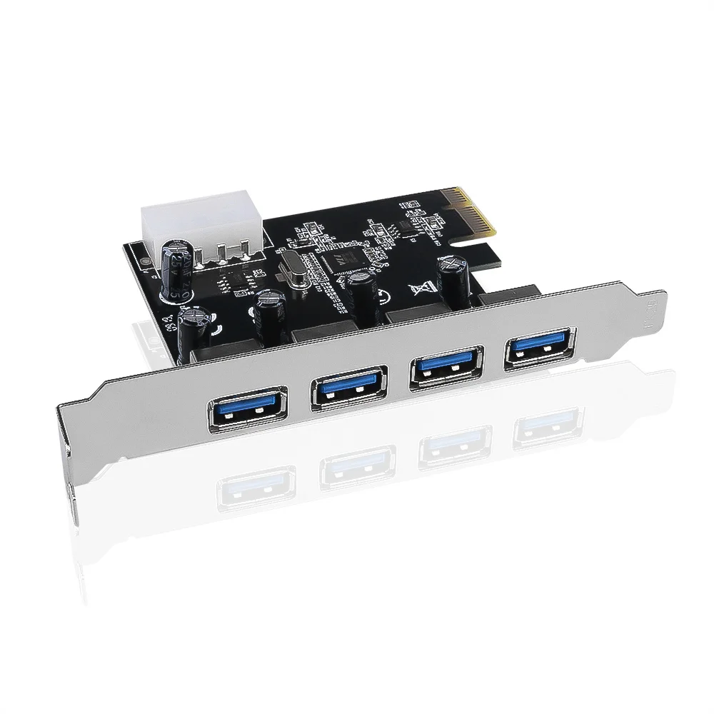 

4 портала PC-e USB 3,0 концентратор PCI Express удлинитель адаптер 5 Гбит/с скорость для настольного компьютера Профессиональный USB 3,0 PCI E PCIE
